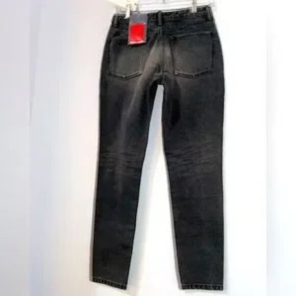 NWT John Elliott Japanese Selvedge Denim Charlotte Distressed Slim Jean BLACK - Picture 3 of 16